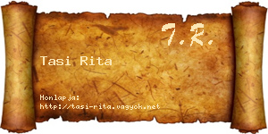 Tasi Rita névjegykártya